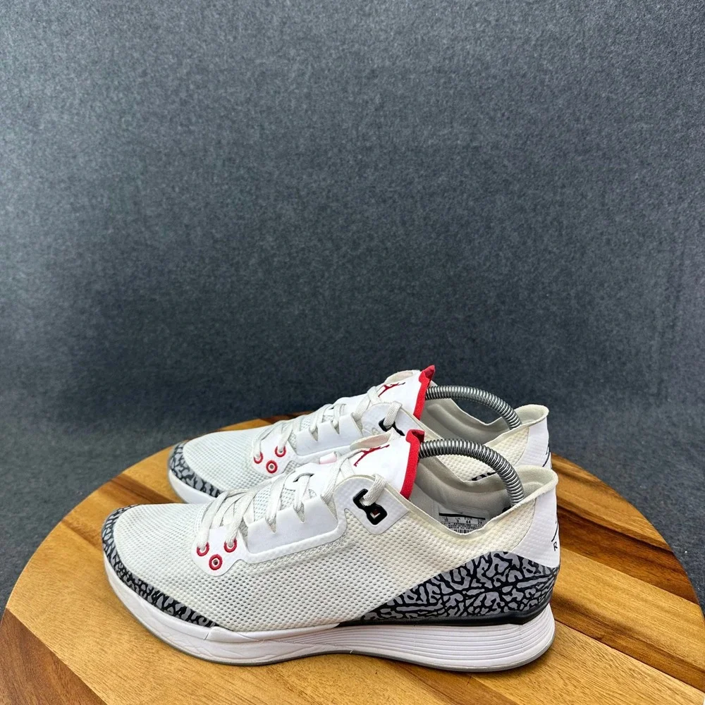 Nike Air Jordan 88 Racer Trainer White Cement Fire Red Shoes AV1200-100 Size 10